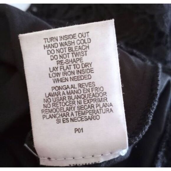 AS U WISH BLACK LACE DRESS SZ.3 EUC. - Picture 7 of 7